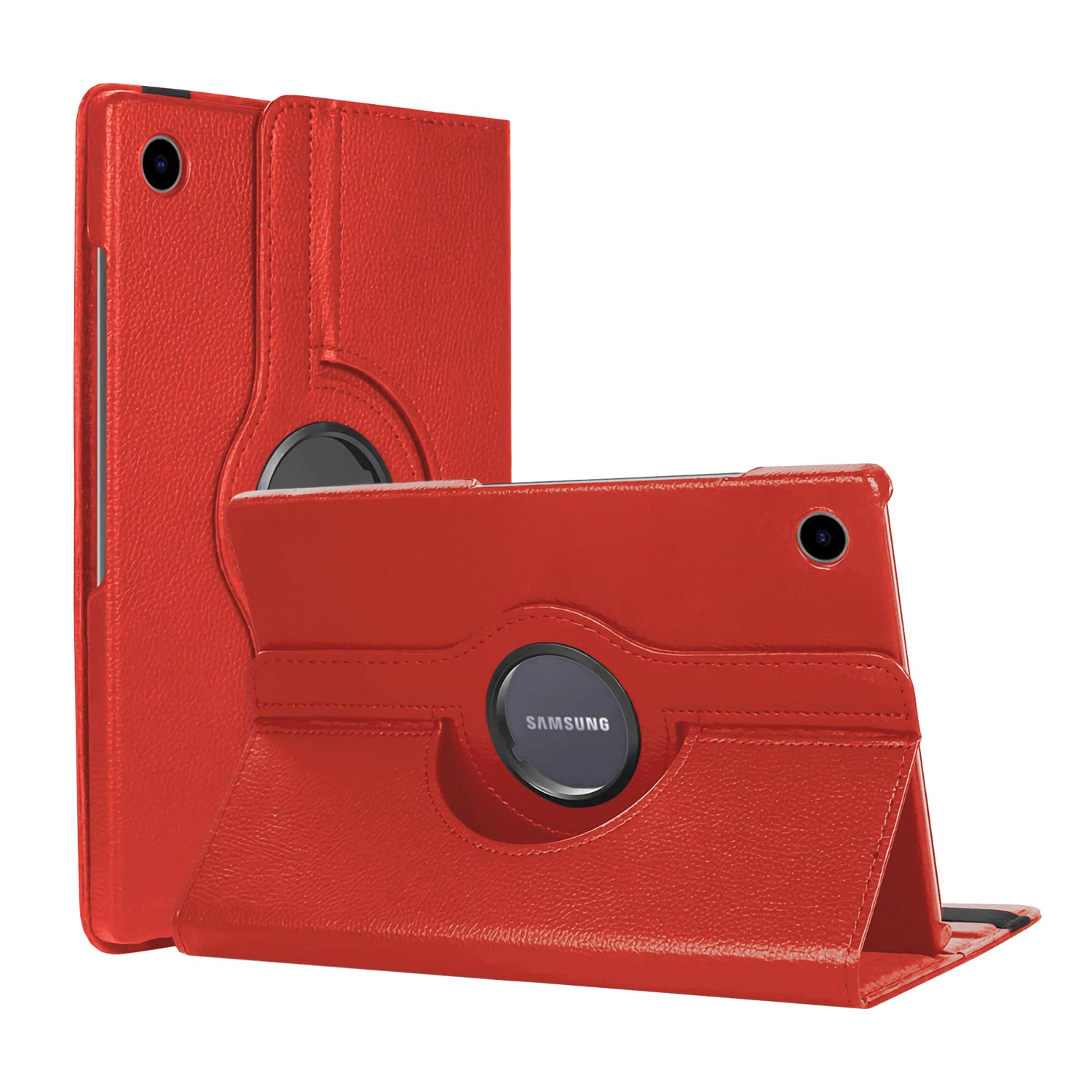 CaseUp Samsung Galaxy Tab A8 X200 Kılıf 360 Rotating Stand Kırmızı